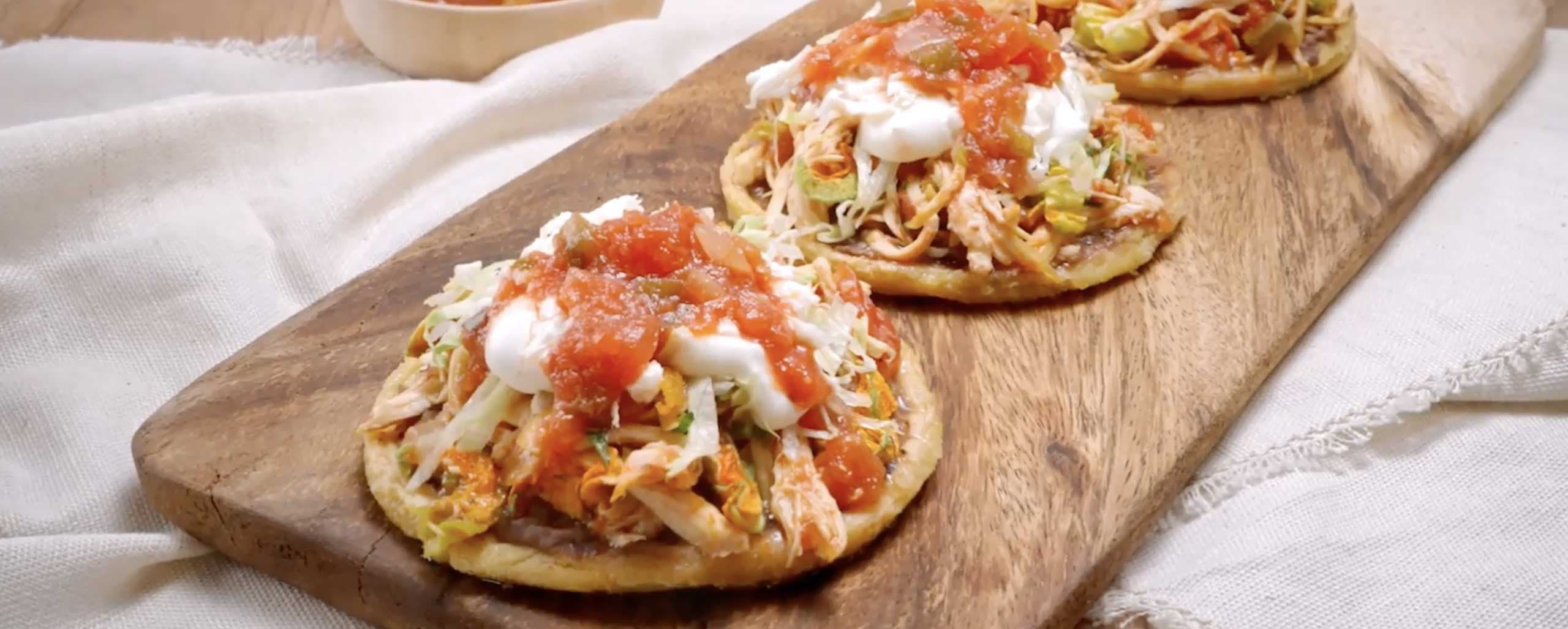 Banner receta Sopecitos de pollo con Flor de Calabaza y Salsa Casera Herdez
