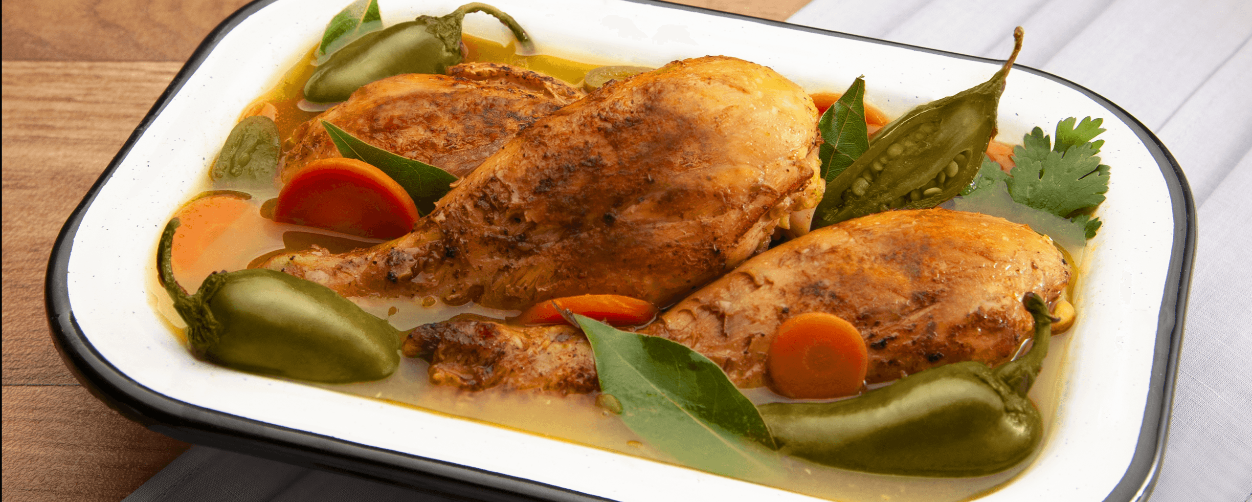 Imagen de Pollo al horno con Chiles Jalapeños Enteros