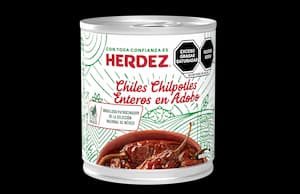 Herdez Chiles Chipotles Enteros en Adobo en lata 198 gramos