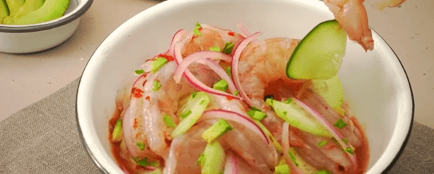 Banner receta Aguachile de camarones