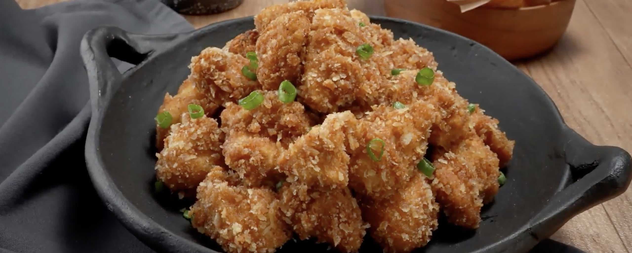 Imagen de Palomitas de pollo con Salsa Chilpotle Picante Cremosa Herdez