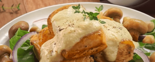 Banner receta Pollo en crema de Garbanzo y Champiñones